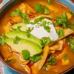 Slow-Cooker Hähnchen-Tortilla-Suppe
