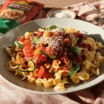 Sommerliche Tomaten-Zucchini-Pasta