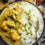 Honig-Senf-Hähnchen mit Reis