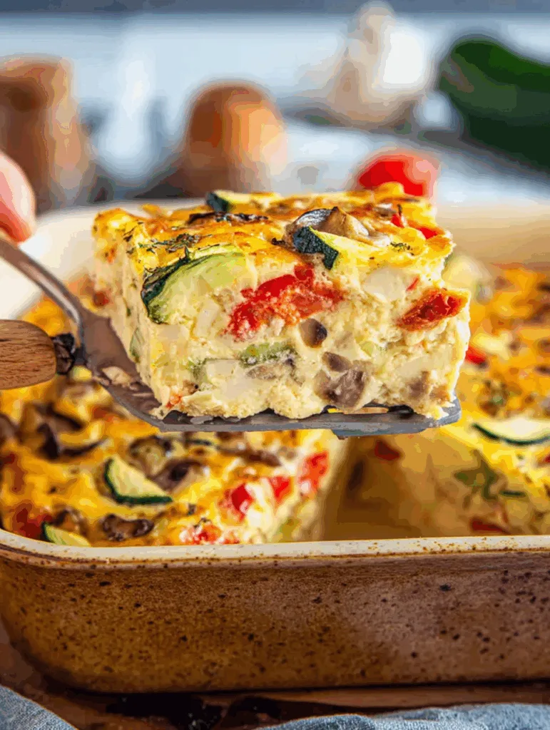 Low Carb Gemüsekuchen mit Quark & Eiern