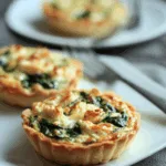Mini-Quiches mit Spinat und Feta