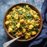 Curry-Hirse-Pfanne mit Kohlrabi (Vegan)