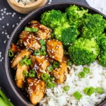 Chicken Teriyaki mit Brokkoli und Reis