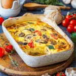 Low Carb Gemüsekuchen mit Quark & Eiern