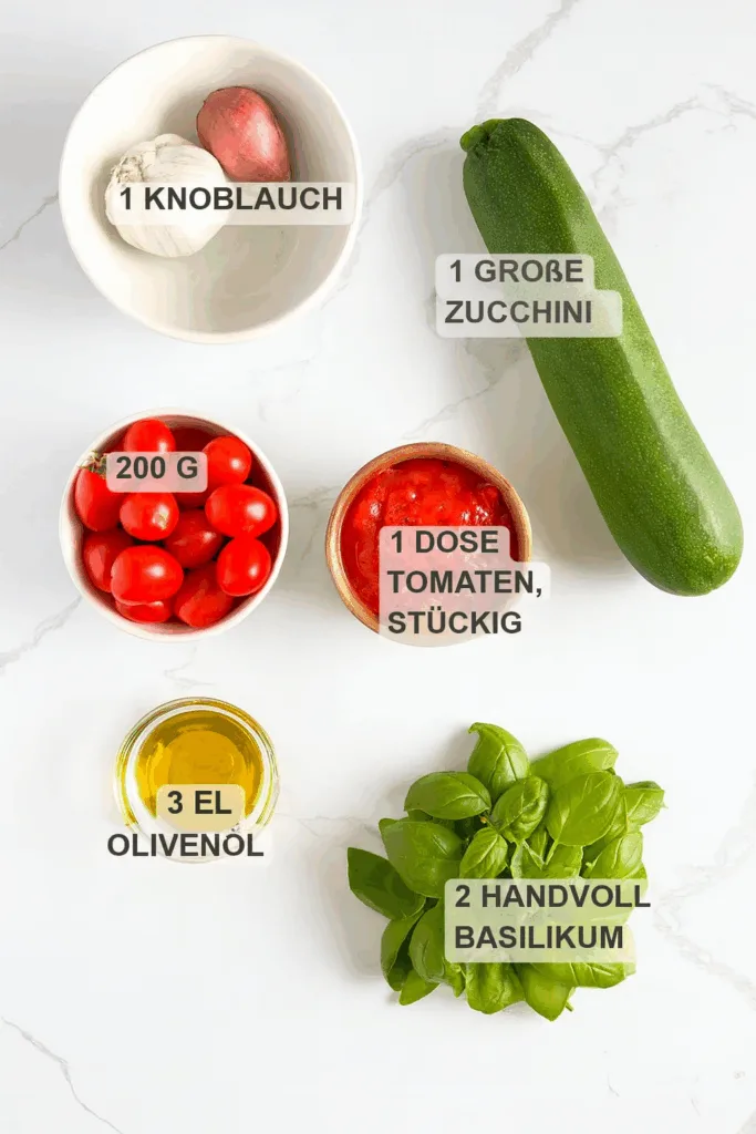 Sommerliche Tomaten-Zucchini-Pasta