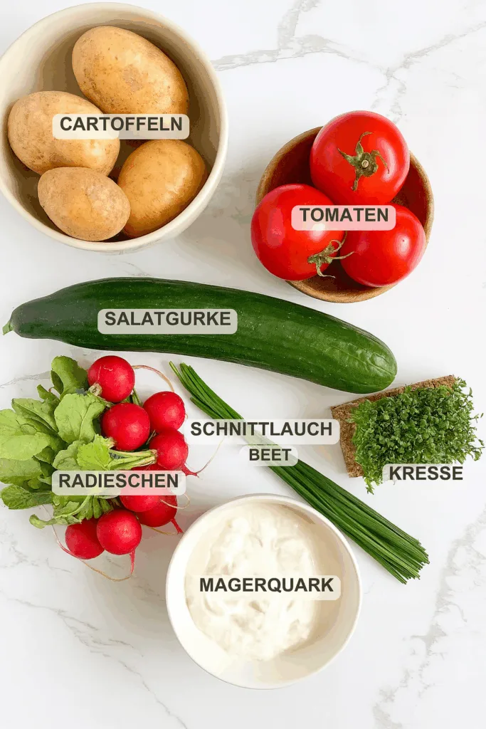Ofenkartoffeln mit Kräuterquark