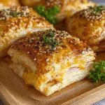 Blätterteig-Puten-Käse-Snacks