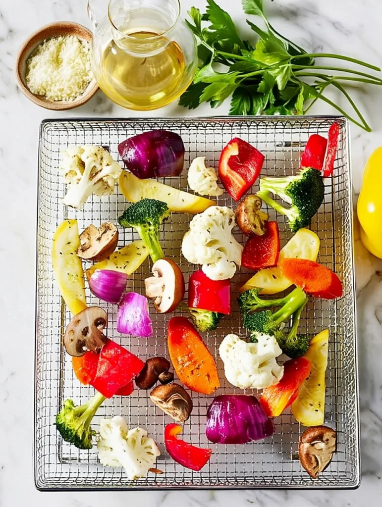 Gesunde Airfryer Gemüsepfanne