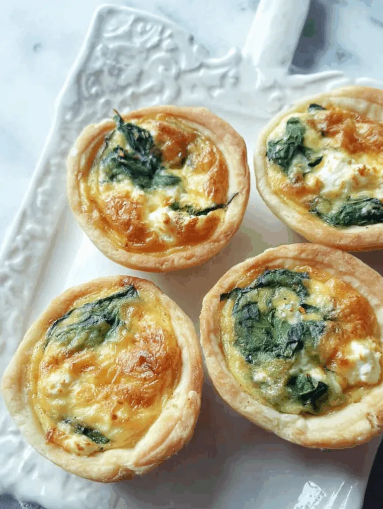 Mini-Quiches mit Spinat & Feta