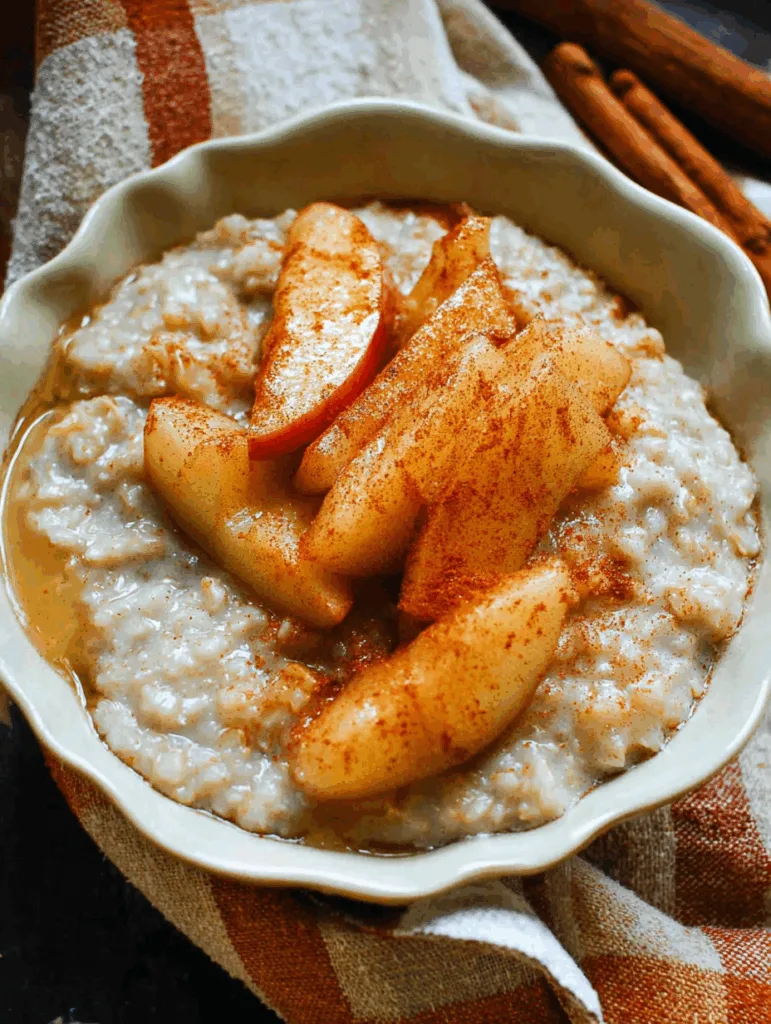 Schneller Apfel-Zimt-Porridge