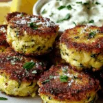 Knusprige Zucchini-Feta-Bällchen