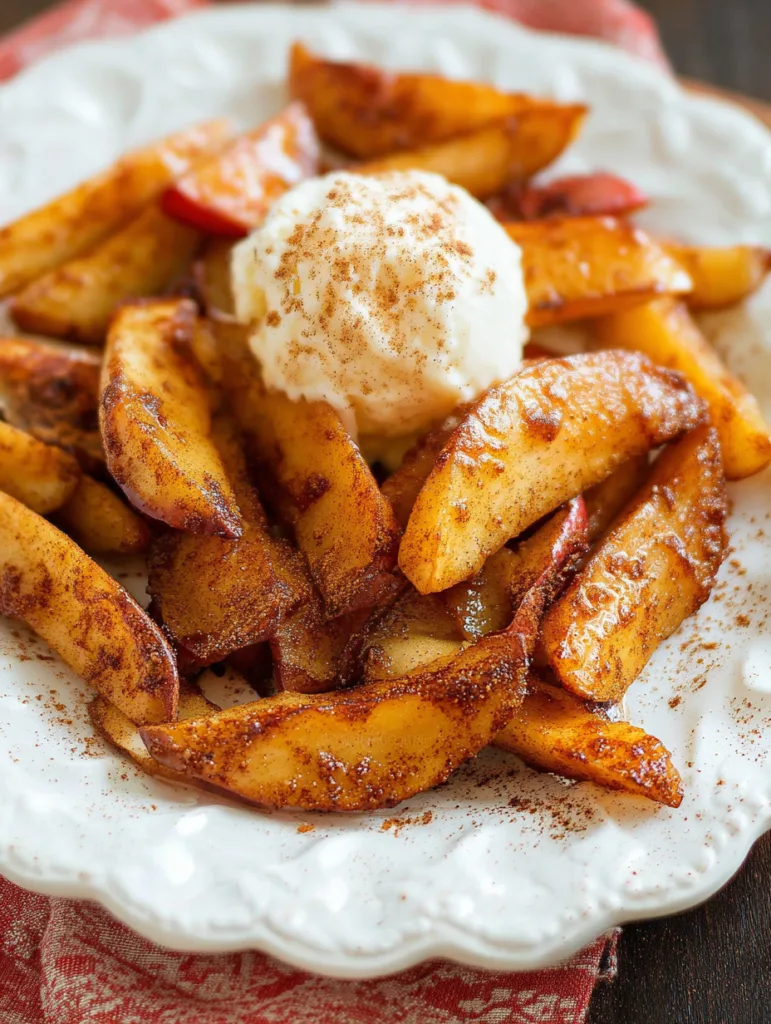 Airfryer Apfelspalten mit Zimt