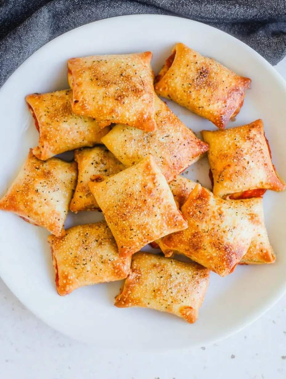 Knusprige Pizza-Röllchen aus der Heißluftfritteuse