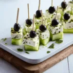 Feta Spieße mit Gurke Rezept