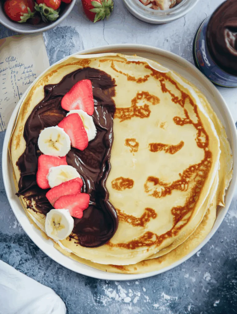 Frühstücks-Crêpes mit Haselnusscreme