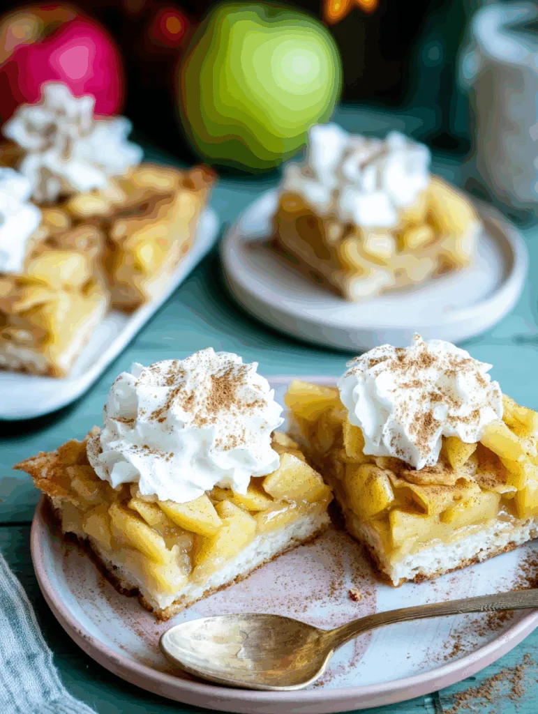 Pudding-Apfelkuchen vom Blech