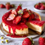 Einfacher Erdbeer Käsekuchen