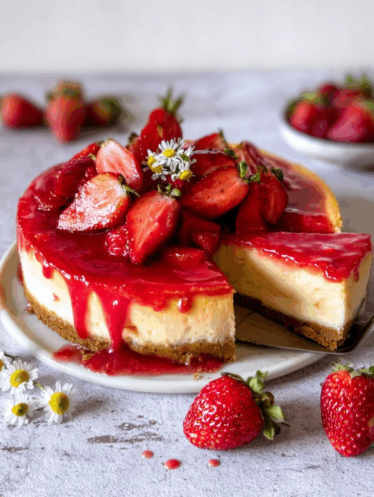 Einfacher Erdbeer Käsekuchen