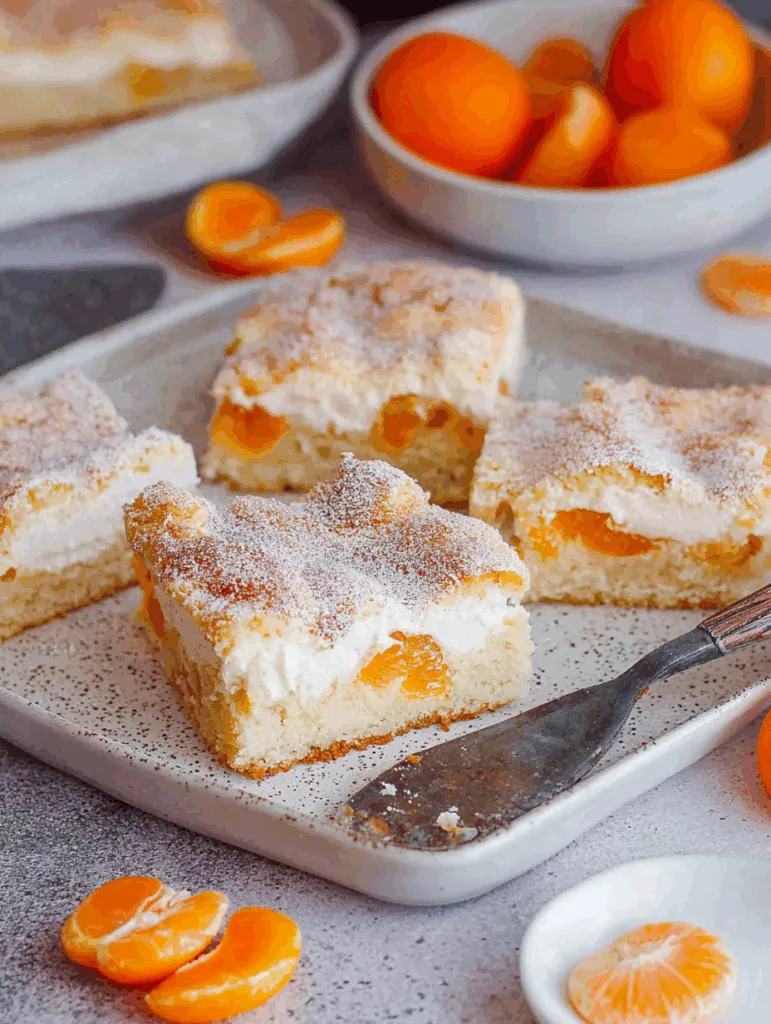 Mandarinen-Schmand-Kuchen - schnell & vom Blech