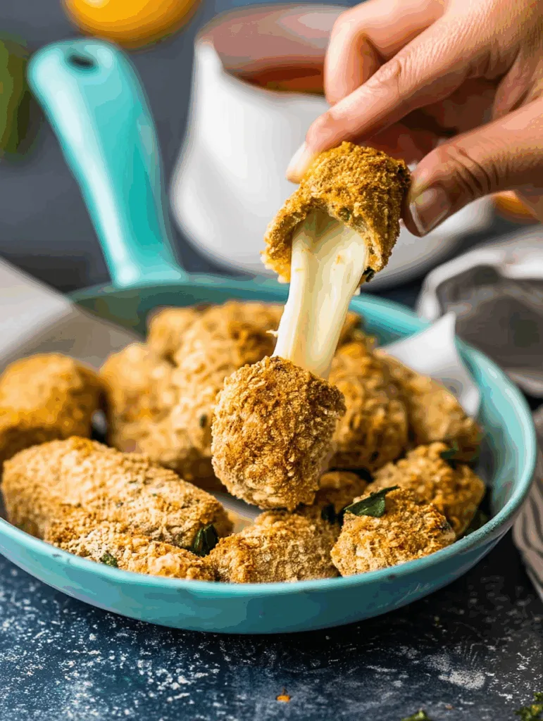 Mozzarella-Sticks aus dem Ofen