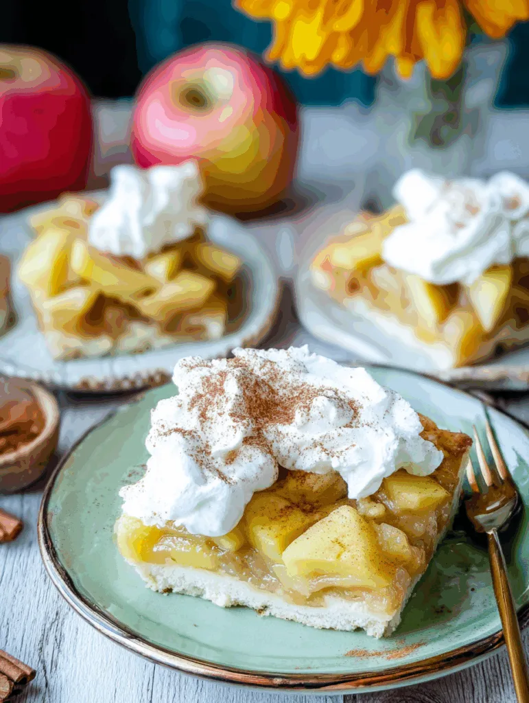 Pudding-Apfelkuchen vom Blech