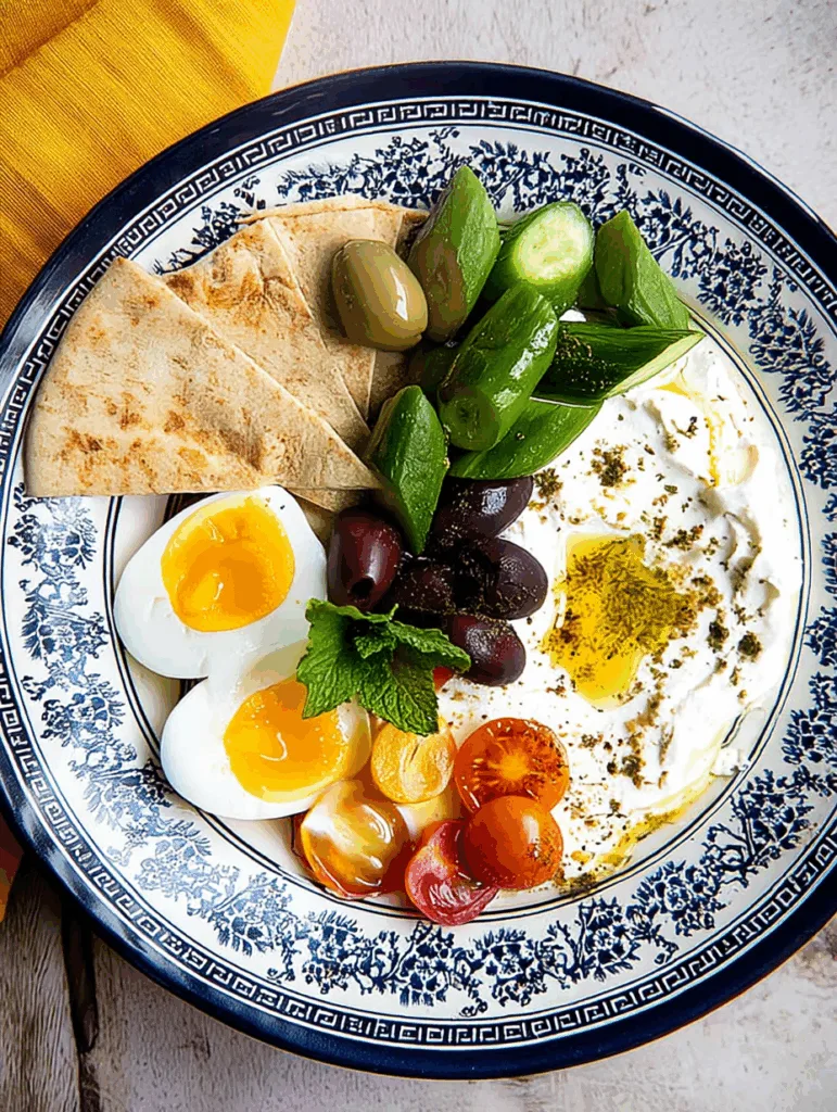 Mediterraner Frühstücksteller