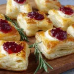 Blätterteig-Häppchen mit Camembert