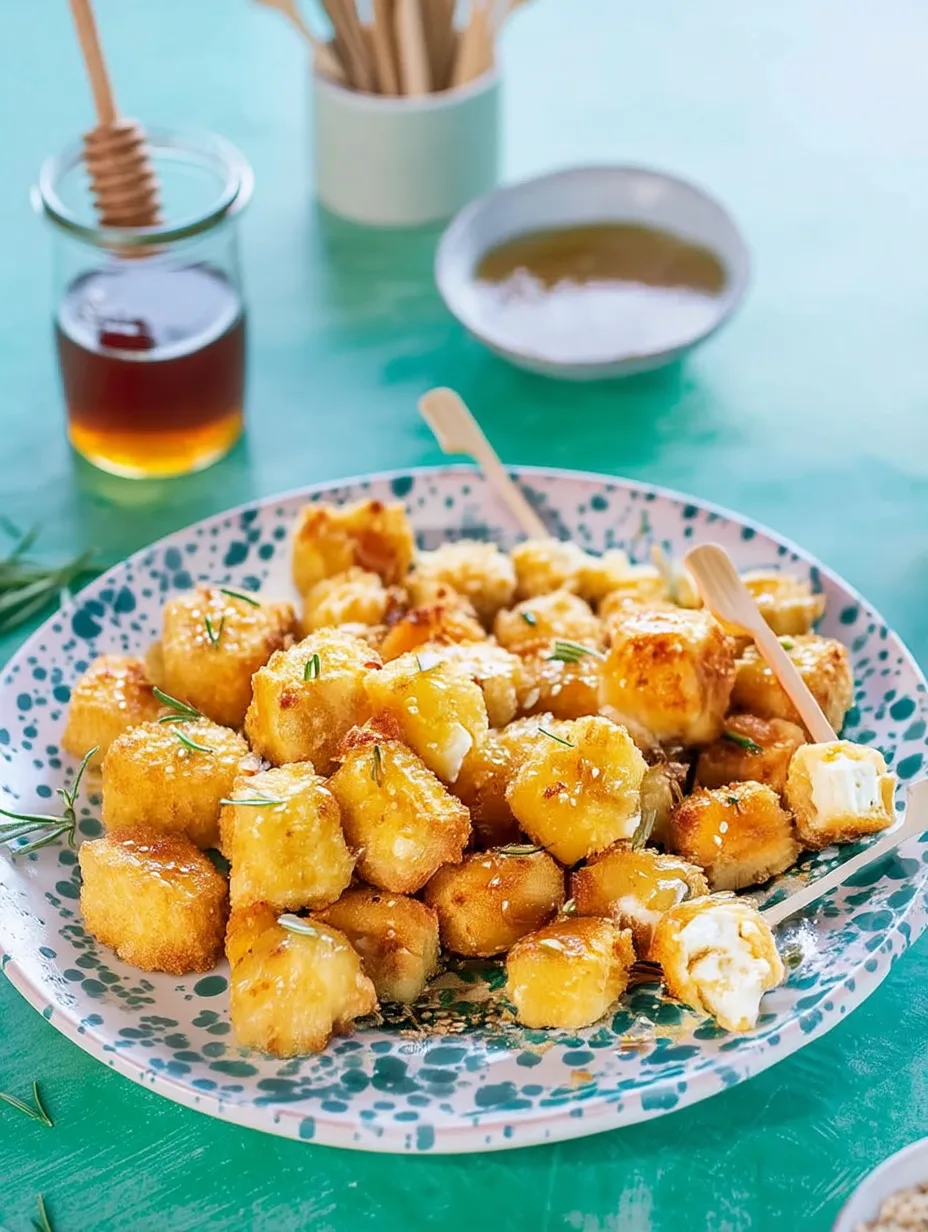 Airfryer Feta-Würfel mit Honig und Rosmarin