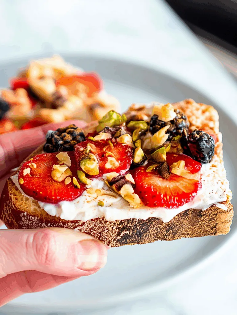 Brunch-Toast mit Ricotta & Honig