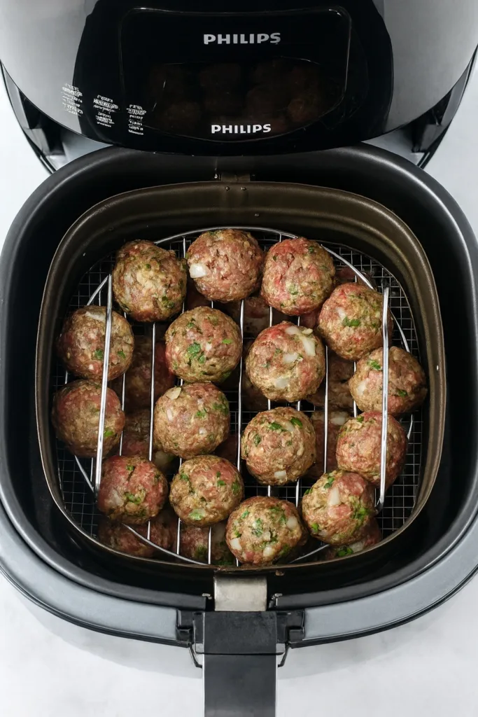 Frikadellen aus der Heißluftfritteuse – Low-Carb Rezept
