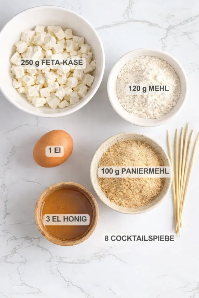 Airfryer Feta-Würfel mit Honig und Rosmarin