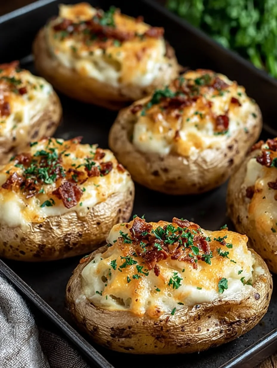 Gefüllte Kartoffeln nach Flammkuchen-Art