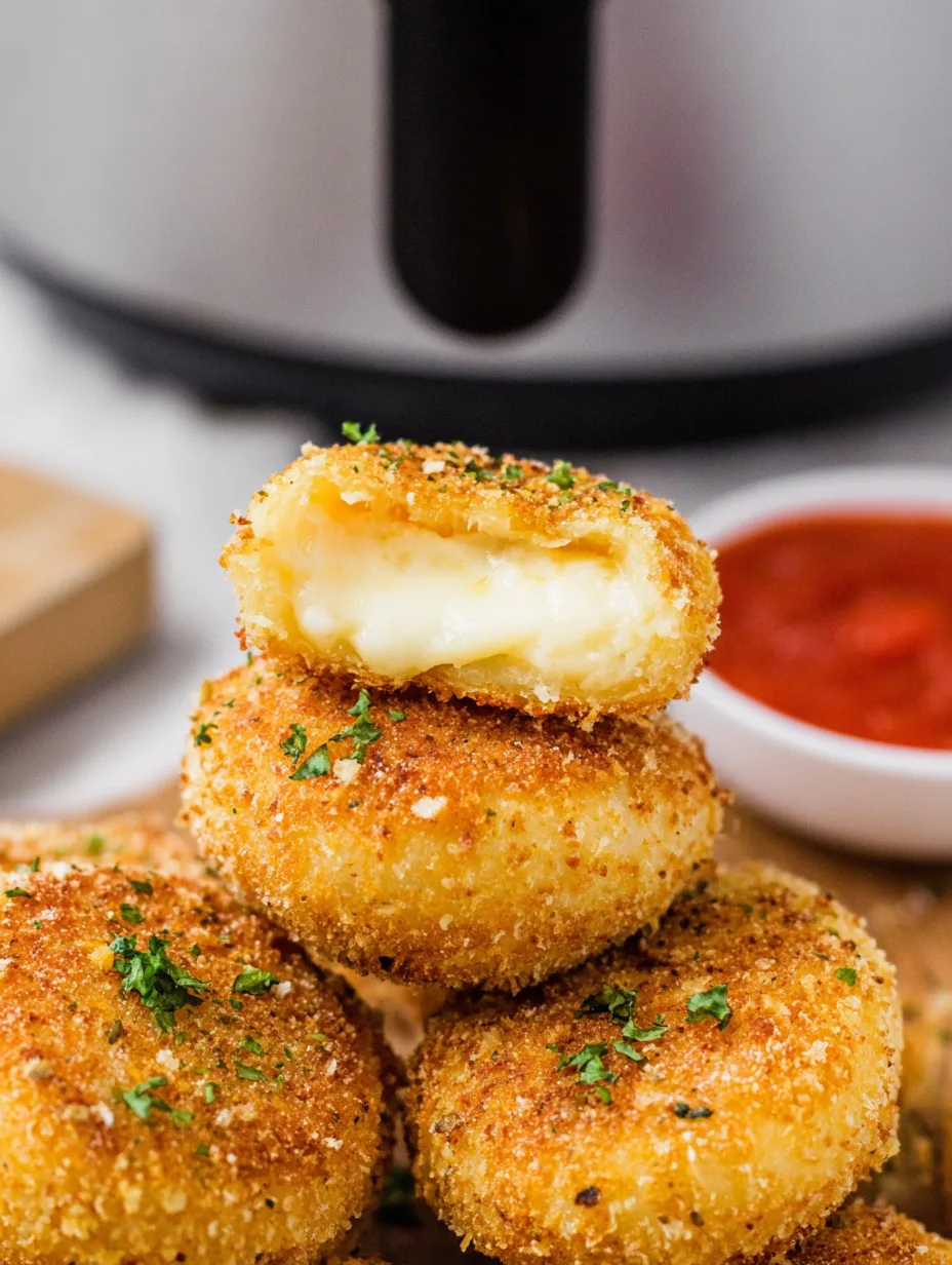 Heißluftfritteuse Babybel Käse Knusprig und Schmelzend