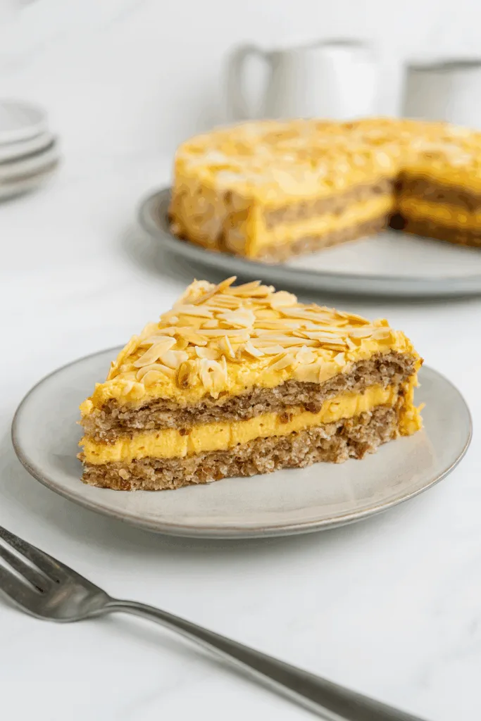 Schwedischer Mandeltårta Kuchen