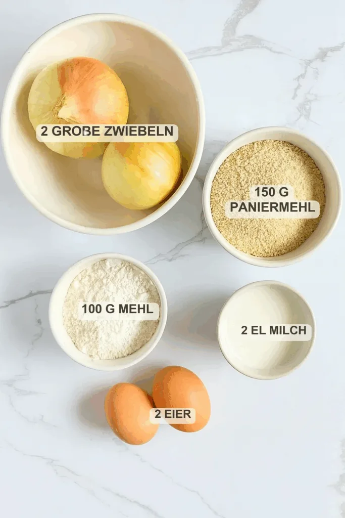 Krosse Zwiebelringe aus der Heißluftfritteuse