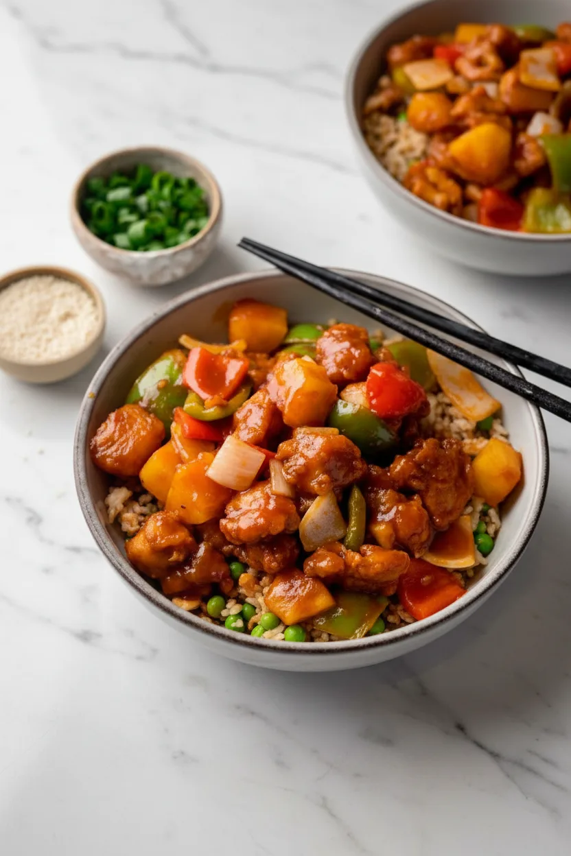 Airfryer-Süß-Sauer-Hähnchen