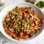 Asiatischer knuspriger Hähnchensalat