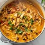 Cremige Hähnchen-Tortilla-Suppe