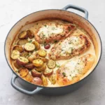 Cremiges Dijon-Hähnchen mit Kartoffeln