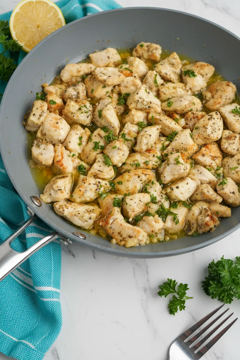 Einfache Knoblauch-Hähnchen-Bites