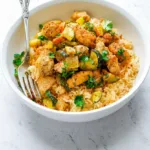 Einfaches Rezept für gebackenes Hähnchen und Zucchini