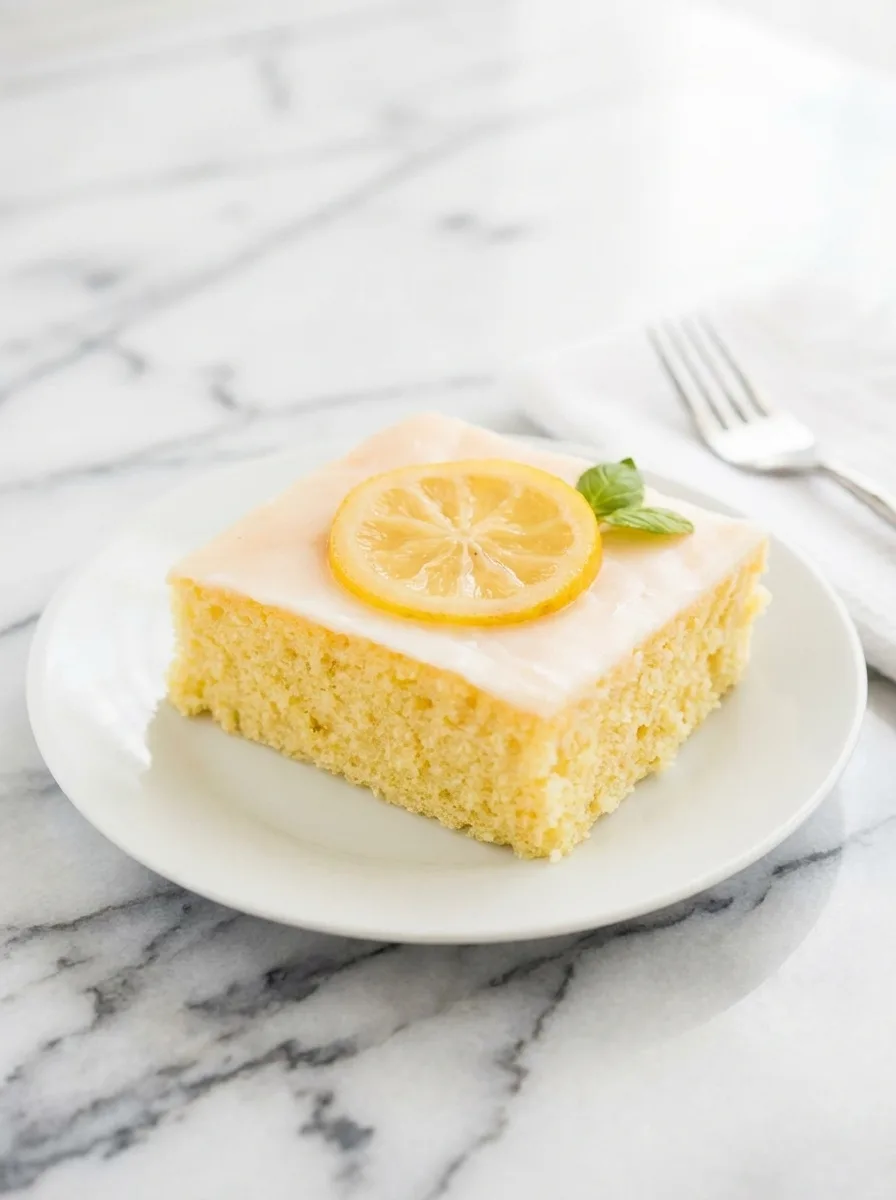 Schneller Zitronenkuchen vom Blech