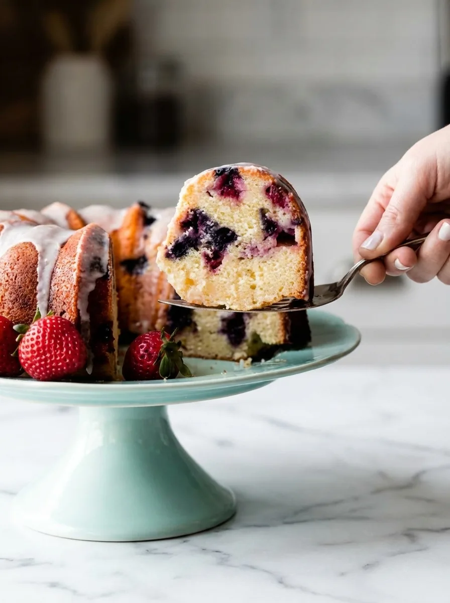 Saftiger Joghurtkuchen mit Beeren