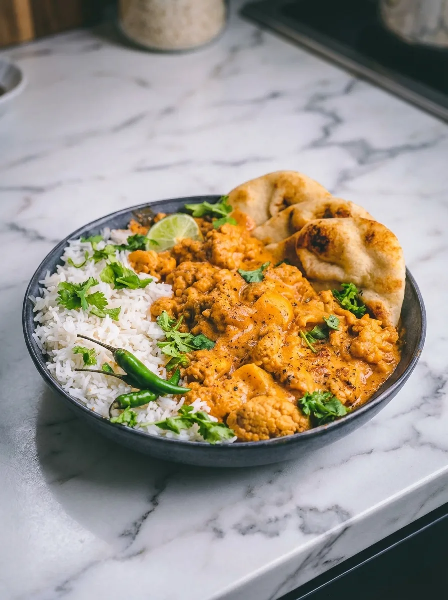 Cremiger Blumenkohl-Curry aus dem Backofen: Vegetarisches Rezept