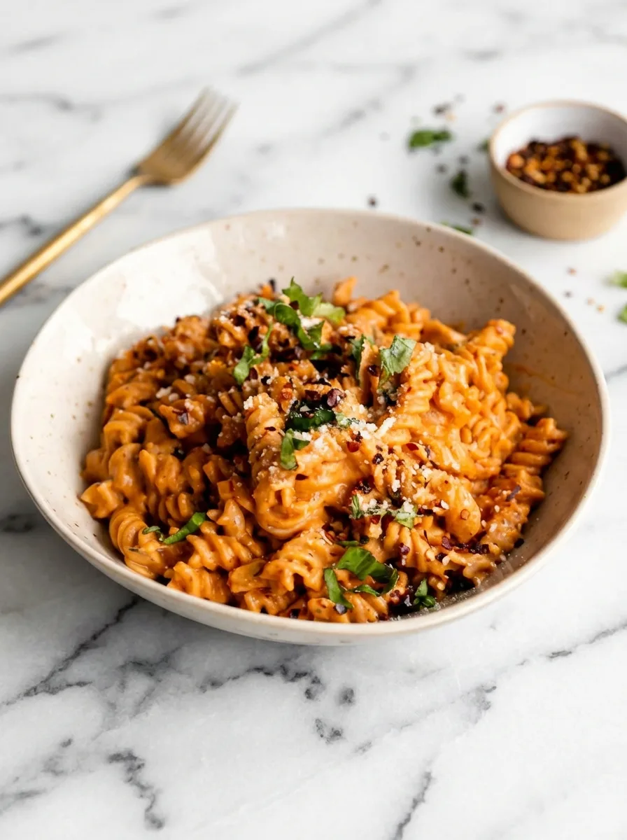 Cremiger Tofu in Cashew-Tomaten-Sauce (vegan & glutenfrei)