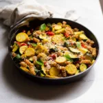 Gesundes Tomaten-Zucchini-Pasta-Rezept