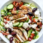Griechischer Salat mit Hähnchen – mediterraner Geschmack