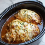 Hähnchen mit Käse und Mozzarella aus dem Slow Cooker