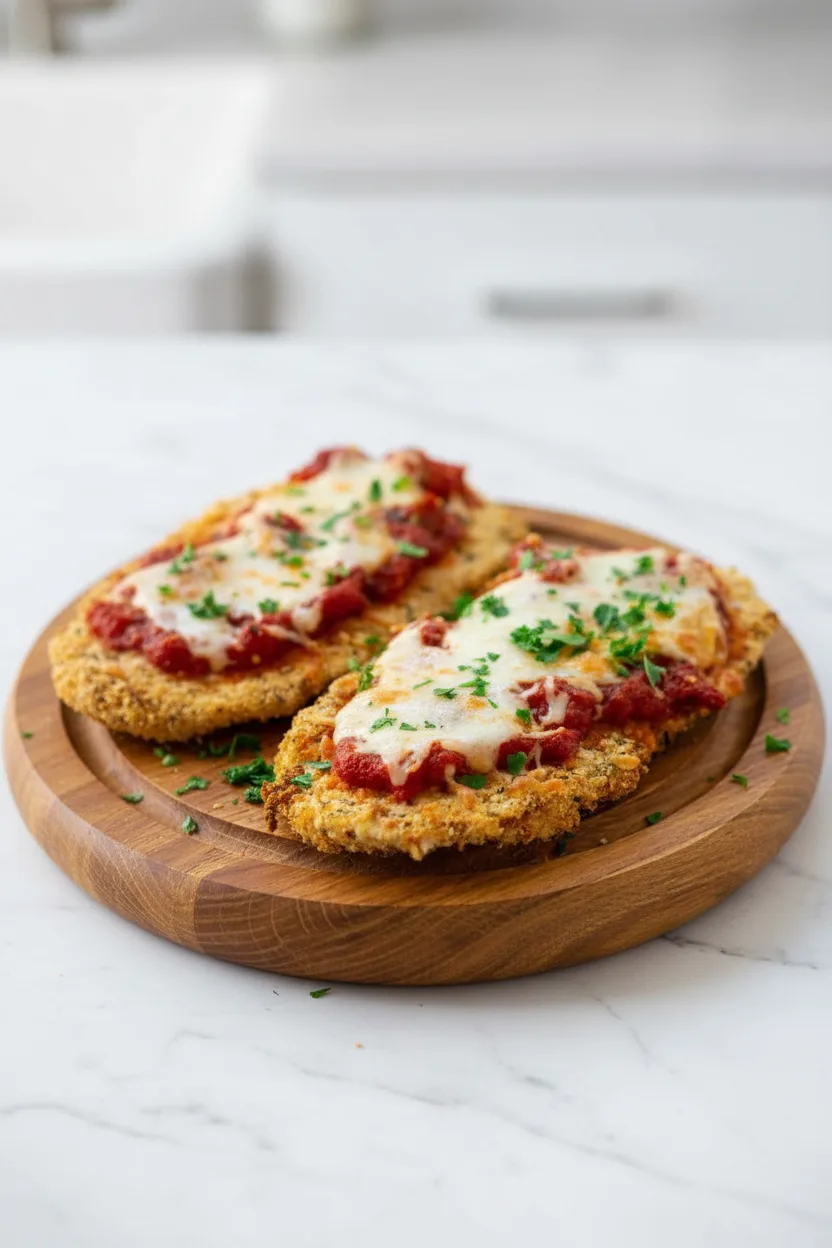 Hähnchen Parmesan aus der Heißluftfritteuse