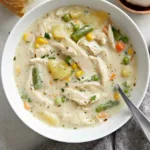 Hühner Pot Pie Suppe